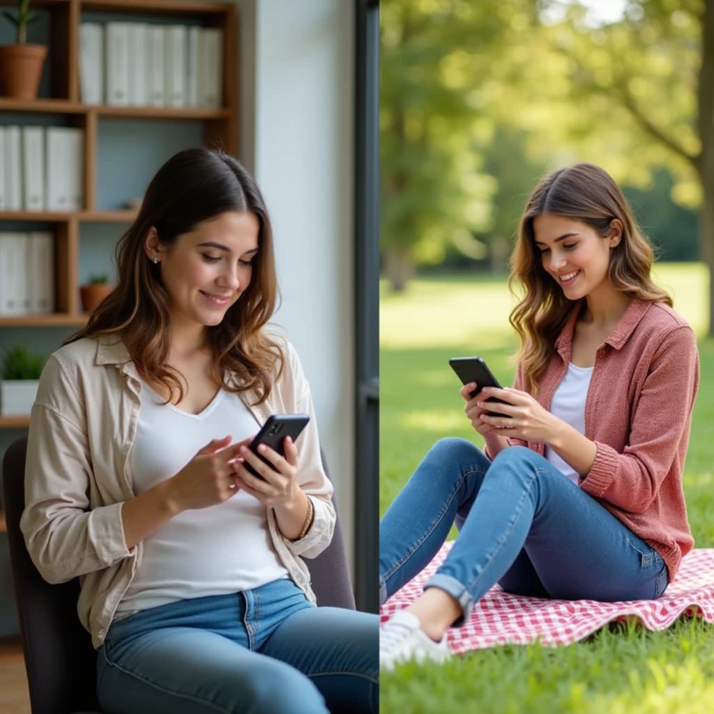New patient registration for primary care - women using patient portal and health apps for medical appointment preparation and healthcare access in Franklin MA